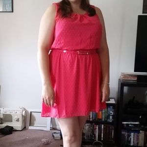 ELLE hot pink dress